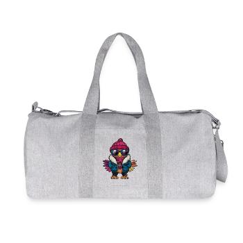Truthahn Winter - Recycelte Canvas-Sporttasche von Stanley/Stella - Grau meliert - Vorne