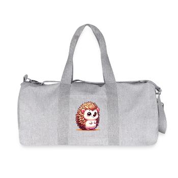 Hedgehog - Recycled Canvas Sports Bag by Stanley/Stella - heather grey - Front