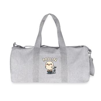 Moin - Design de mouette - Sac de sport en toile recyclée Stanley/Stella - gris chiné - Devant
