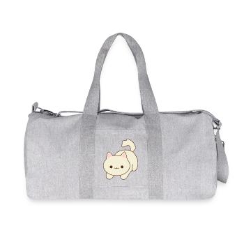 Mignon Chat Kawaii Illustration - Sac de sport en toile recyclée Stanley/Stella - gris chiné - Devant