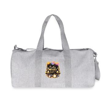 Happy New Year Countdown Fireworks - Recycled Canvas Sports Bag by Stanley/Stella - heather grey - Front