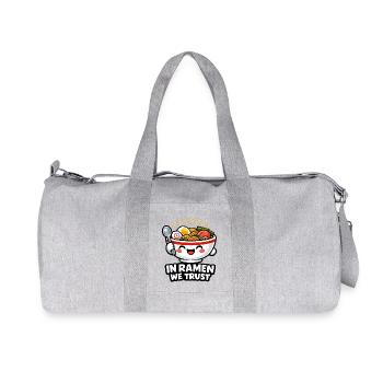 In Ramen We Trust Noodles - Recycelte Canvas-Sporttasche von Stanley/Stella - Grau meliert - Vorne