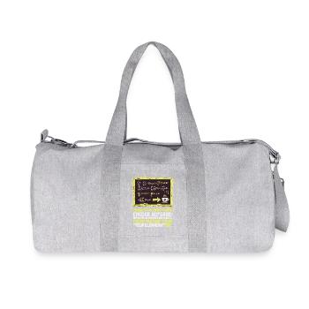 MINT Lehrer-Mathe-Kaffee-lustig - Recycelte Canvas-Sporttasche von Stanley/Stella - Grau meliert - Vorne