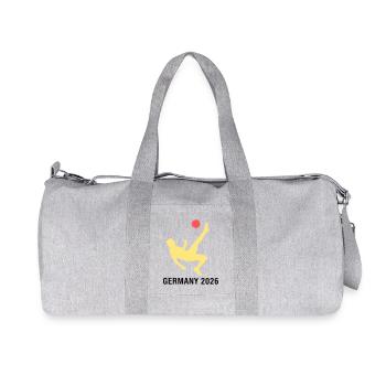 Fußballer 2026 Deutschland Fan - Recycelte Canvas-Sporttasche von Stanley/Stella - Grau meliert - Vorne