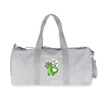 Lizard, Eidechse - Recycelte Canvas-Sporttasche von Stanley/Stella - Grau meliert - Vorne