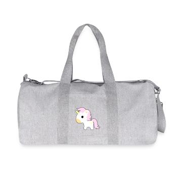 unicorn - Recycled Canvas Sports Bag by Stanley/Stella - heather grey - Front