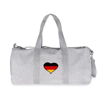 Drapeau de l’Allemagne - Sac de sport en toile recyclée Stanley/Stella - gris chiné - Devant