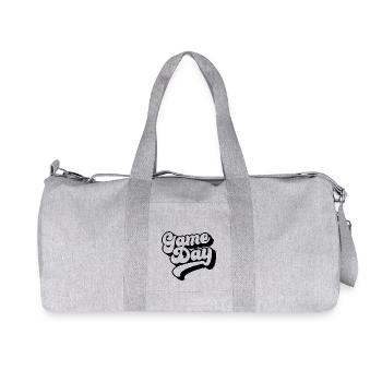 Game Day Football Lover Sports Fan Football Season - Recycled Canvas Sports Bag by Stanley/Stella - heather grey - Front