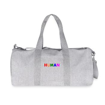 Human - Recycled Canvas Sports Bag by Stanley/Stella - heather grey - Front