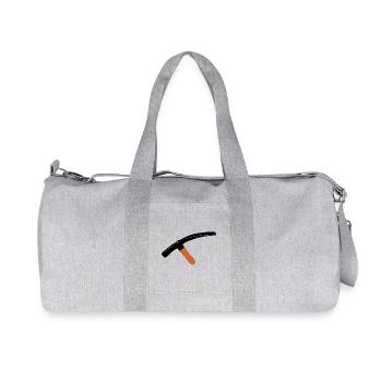 Ein Straßenhammer, um Straßen zu färben - Recycelte Canvas-Sporttasche von Stanley/Stella - Grau meliert - Vorne