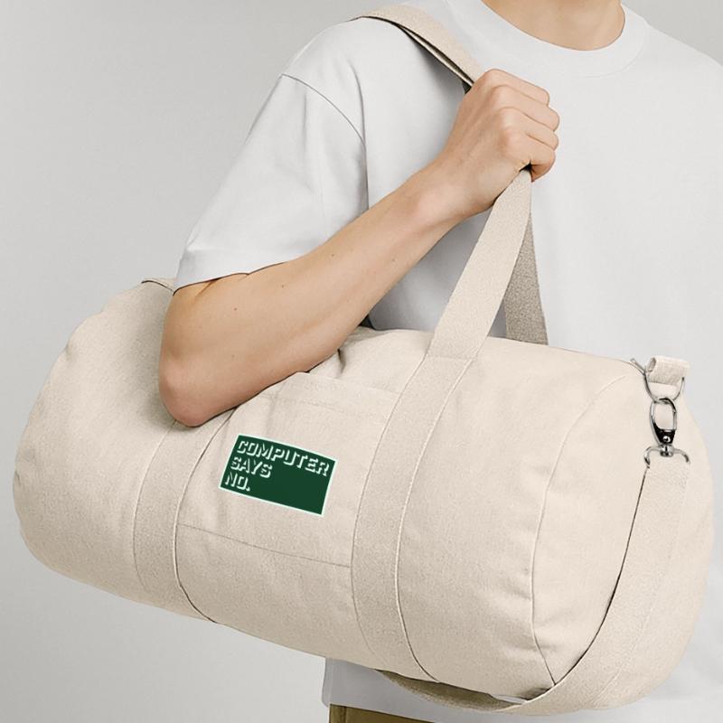Computer Says No Funny Programmer Nerd Technique Recycled Canvas Sports Bag by Stanley/Stella