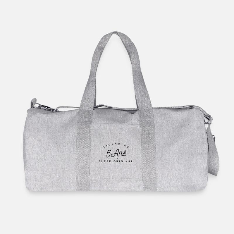 Cadeau 5 ans  - Sac de sport en toile recyclée Stanley/Stella - gris chiné