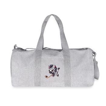 Zèbre sur la glace : le hockey sur glace autrement ! - Sac de sport en toile recyclée Stanley/Stella - gris chiné - Devant