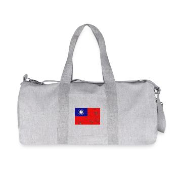 Gift for Taiwan - Recycled Canvas Sports Bag by Stanley/Stella - heather grey - Front