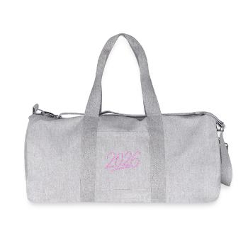 Neon Year 2026 - Recycled Canvas Sports Bag by Stanley/Stella - heather grey - Front