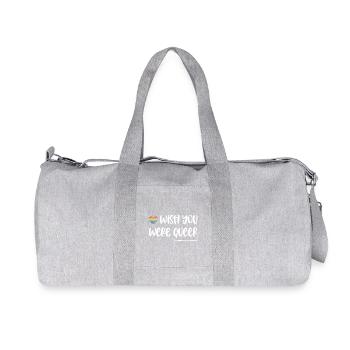 LGBT-Pride-Monat – Ich wünschte, du wärst queer - Recycelte Canvas-Sporttasche von Stanley/Stella - Grau meliert - Vorne