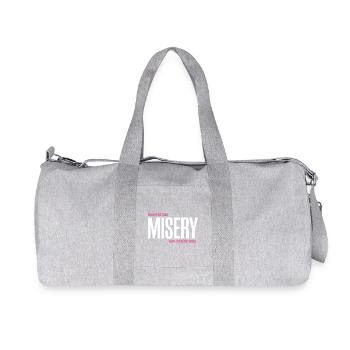 Misery Manifesto Tee - Recycled Canvas Sports Bag by Stanley/Stella - heather grey - Front