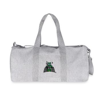 320 Grüner Traktor - Recycelte Canvas-Sporttasche von Stanley/Stella - Grau meliert - Vorne