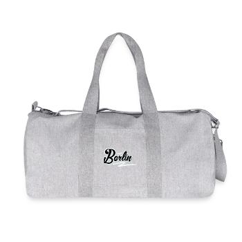 Berlin - Sac de sport en toile recyclée Stanley/Stella - gris chiné - Devant