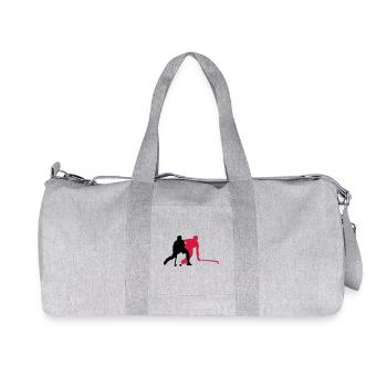 hockey sur gazon - Sac de sport en toile recyclée Stanley/Stella - gris chiné - Devant