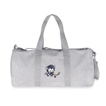 Ice hockey player zebra - animal fun - Recycled Canvas Sports Bag by Stanley/Stella - heather grey - Front