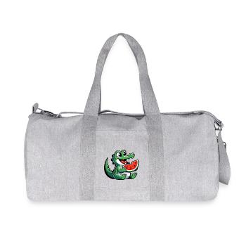 Crocodile Melon Pastèque Fruit Fruité - Sac de sport en toile recyclée Stanley/Stella - gris chiné - Devant