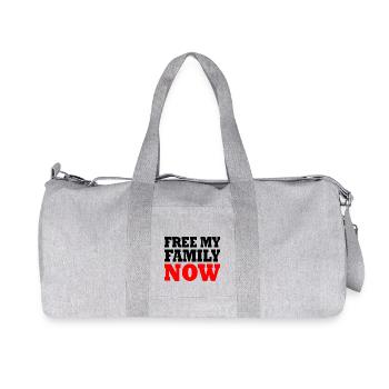 free my family now - Sac de sport en toile recyclée Stanley/Stella - gris chiné - Devant