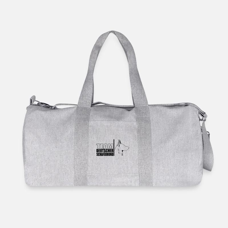 TEAM Deutscher Schäferhund Hunde Wilsigns - Recycelte Canvas-Sporttasche von Stanley/Stella - Grau meliert