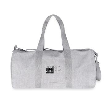 TEAM Wirehaired Pointing Griffon Dogs Wilsigns - Recycled Canvas Sports Bag by Stanley/Stella - heather grey - Front