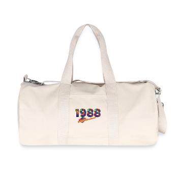 1988 – Classic Gaming Retro Design - Recycled Canvas Sports Bag by Stanley/Stella - natural - Front
