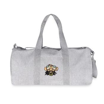 homme cool avec lunette - Sac de sport en toile recyclée Stanley/Stella - gris chiné - Devant
