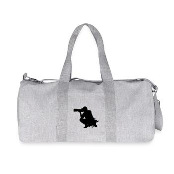 Photographe - Sac de sport en toile recyclée Stanley/Stella - gris chiné - Devant