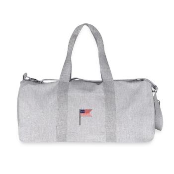 Etats-Unis flag - Sac de sport en toile recyclée Stanley/Stella - gris chiné - Devant