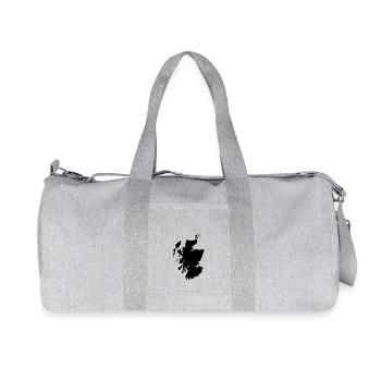 carte de l’Ecosse - Sac de sport en toile recyclée Stanley/Stella - gris chiné - Devant
