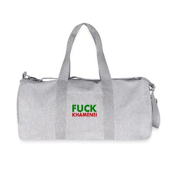 Fuck khamenei Chamenei - iran - Recycelte Canvas-Sporttasche von Stanley/Stella - Grau meliert - Vorne
