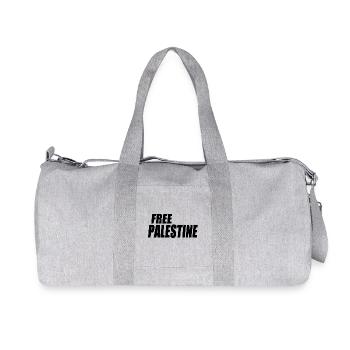 Free palestine - Recycelte Canvas-Sporttasche von Stanley/Stella - Grau meliert - Vorne