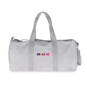 Choke me - Recycled Canvas Sports Bag by Stanley/Stella - heather grey - Front