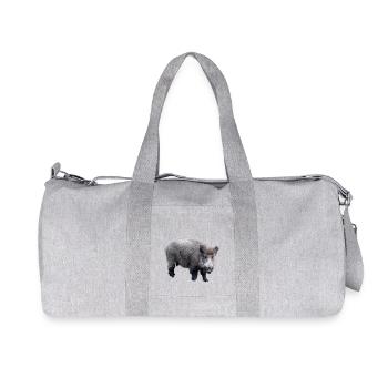 Sanglier - Sac de sport en toile recyclée Stanley/Stella - gris chiné - Devant