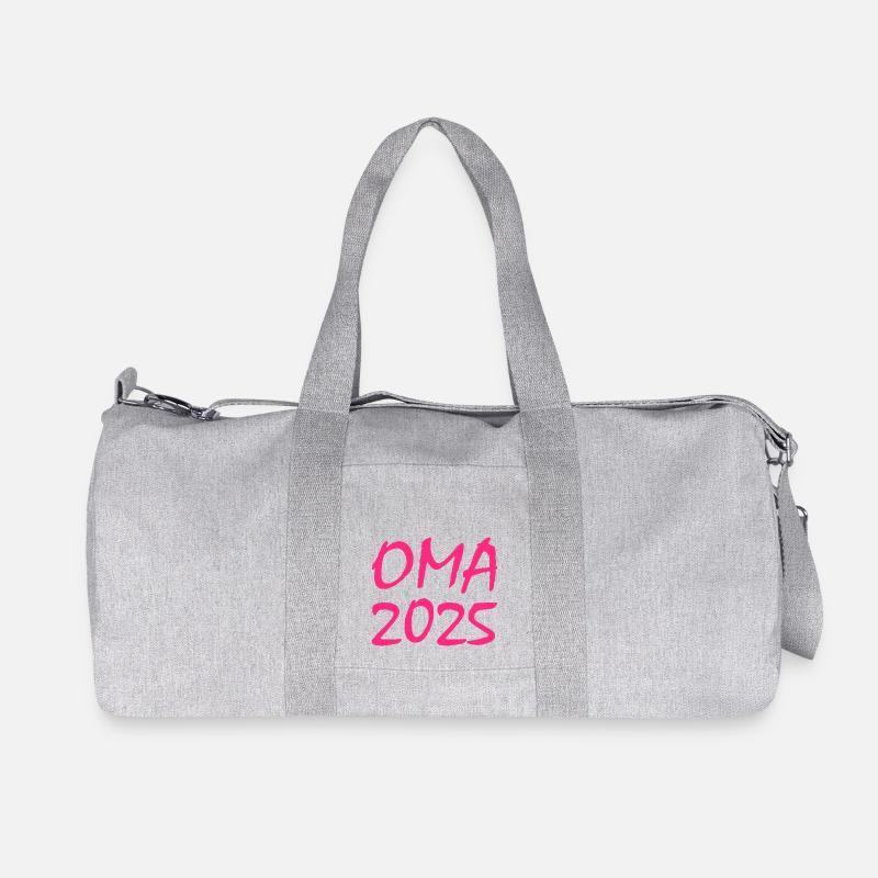 Oma 2025 - Recycelte Canvas-Sporttasche von Stanley/Stella - Grau meliert