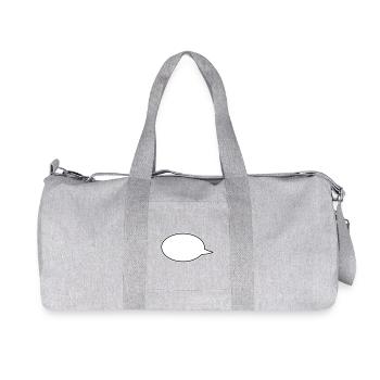 Speech Bubbles Comic Links - Recycled Canvas Sports Bag by Stanley/Stella - heather grey - Front