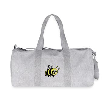 lustige Hummel - Recycelte Canvas-Sporttasche von Stanley/Stella - Grau meliert - Vorne