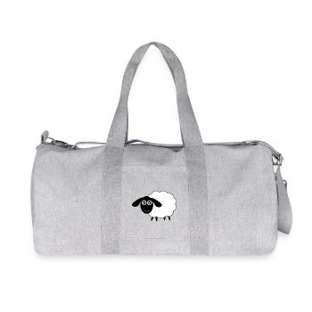 Schaf Geschenk Geschenkidee - Recycelte Canvas-Sporttasche von Stanley/Stella - Grau meliert - Vorne