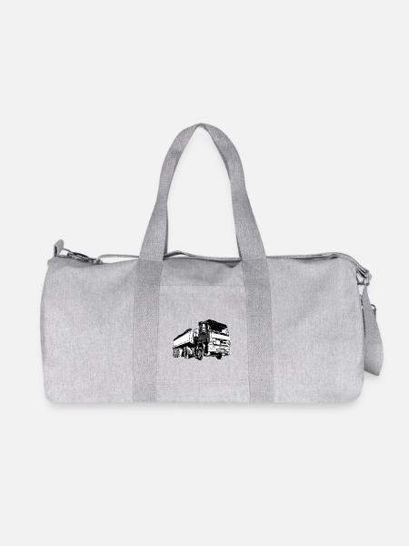 Lastwagen - Recycelte Canvas-Sporttasche von Stanley/Stella - Grau meliert