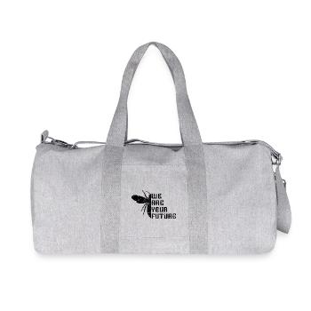 Abeilles Nous sommes l'avenir - Sac de sport en toile recyclée Stanley/Stella - gris chiné - Devant