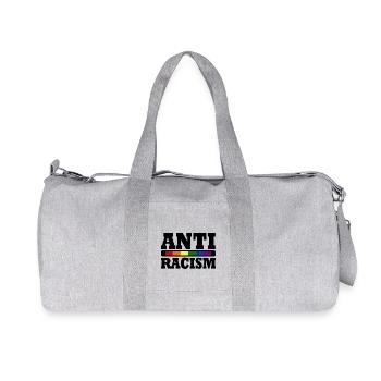 anti racism - Recycled Canvas Sports Bag by Stanley/Stella - heather grey - Front