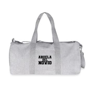 Abuela del Novio Groom's Grandmother Wedding Gift - Recycled Canvas Sports Bag by Stanley/Stella - heather grey - Front