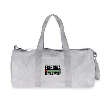 Free gaza free palestine - Sac de sport en toile recyclée Stanley/Stella - gris chiné - Devant