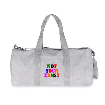 Not your ernst - Recycelte Canvas-Sporttasche von Stanley/Stella - Grau meliert - Vorne