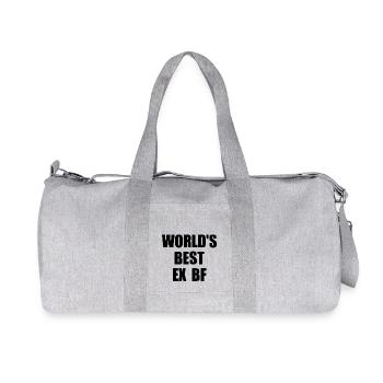 world's best ex bf - Sac de sport en toile recyclée Stanley/Stella - gris chiné - Devant