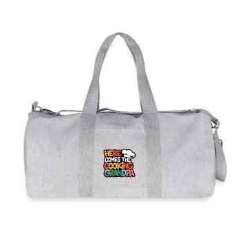 Here comes the cooking grandpa - Recycled Canvas Sports Bag by Stanley/Stella - heather grey - Front